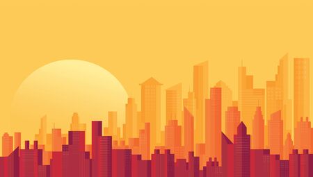 Modern City Skylineのイラスト素材