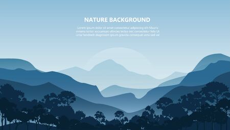 mountain landscape background vector illustration EPS10のイラスト素材