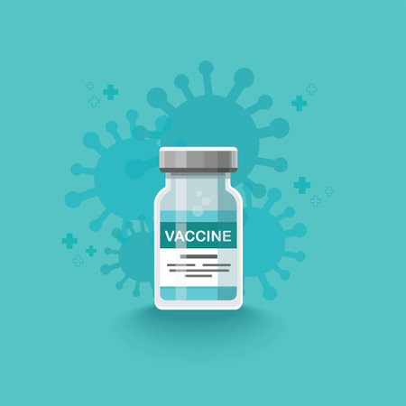 vaccine background. Vaccination concept. Health care and protection. Vector illustrationのイラスト素材