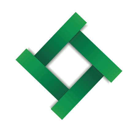 green frame template vector illustrationのイラスト素材