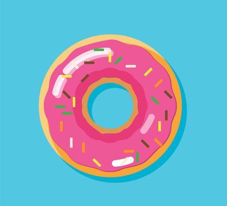 donut isolate element vector illustrationのイラスト素材