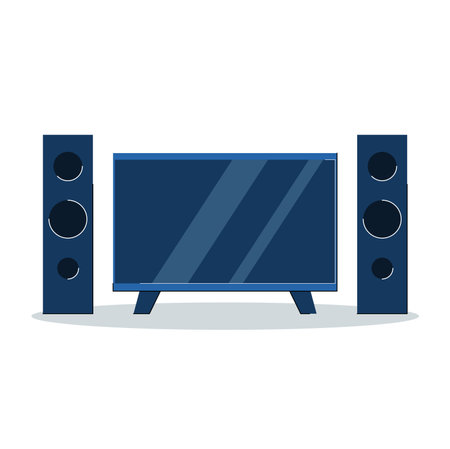 Home Theater speaker vector illustrationのイラスト素材