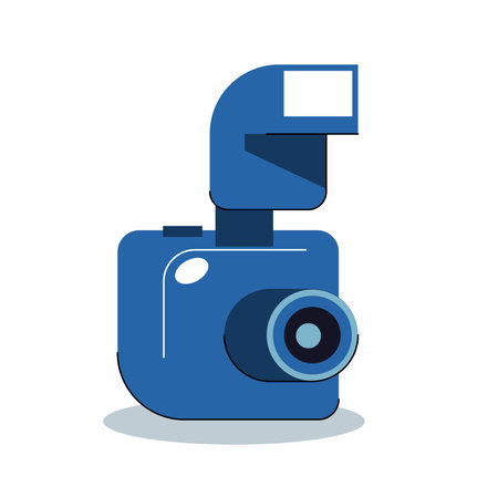 Camera element isolated vector illustrationのイラスト素材