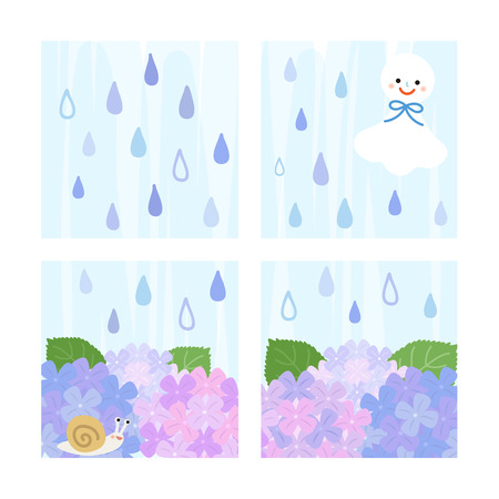 rainy seasonのイラスト素材