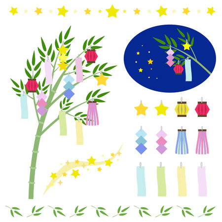 Set of star festival ornamentsTANABATAの販売画像