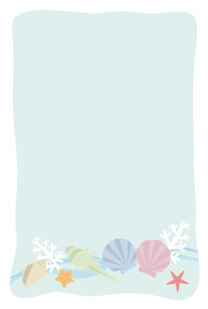 summer greeting cardのイラスト素材