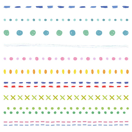 Hand drawn bordersのイラスト素材