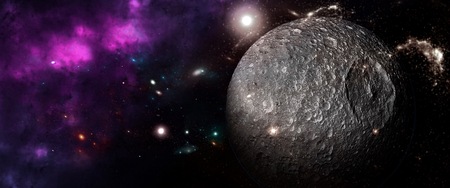 Planets and galaxies, science fiction wallpaper. Beauty of deep space. Billions of galaxies in the...
