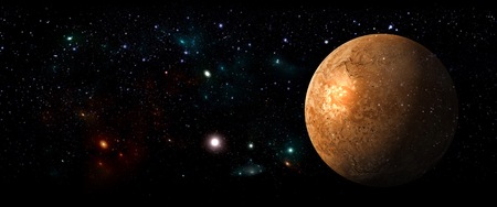 Planets and galaxies, science fiction wallpaper. Beauty of deep space. Billions of galaxies in the universe Cosmic art backgroundの写真素材