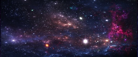 Planets and galaxies, science fiction wallpaper. Beauty of deep space. Billions of galaxies in the universe Cosmic art backgroundの写真素材