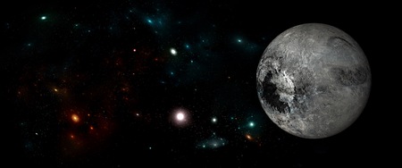 Planets and galaxies, science fiction wallpaper. Beauty of deep space. Billions of galaxies in the...