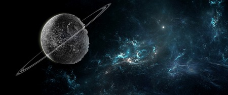 Planets and galaxies, science fiction wallpaper. Beauty of deep space. Billions of galaxies in the...
