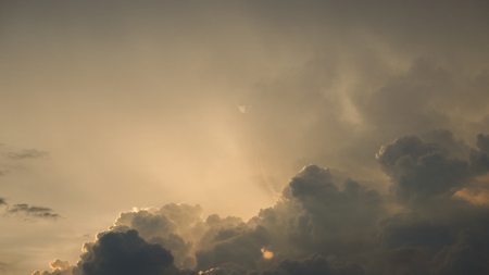 Evening Sky, Amazing Sunset Colorful Cloud Backgroundの写真素材