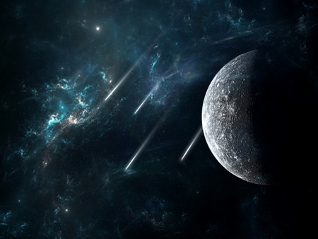 Planets and galaxy, science fiction wallpaper. Beauty of deep space. Billions of galaxy in the universe Cosmic art backgroundの写真素材