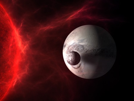 Planets and galaxy, science fiction wallpaper. Beauty of deep space. Billions of galaxy in the universe Cosmic art backgroundの写真素材