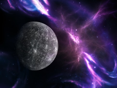 Planets and galaxy, science fiction wallpaper. Beauty of deep space. Billions of galaxy in the universe Cosmic art backgroundの写真素材