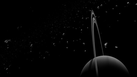 Planets and galaxy, science fiction wallpaper. Beauty of deep space. Billions of galaxy in the universe Cosmic art backgroundの写真素材