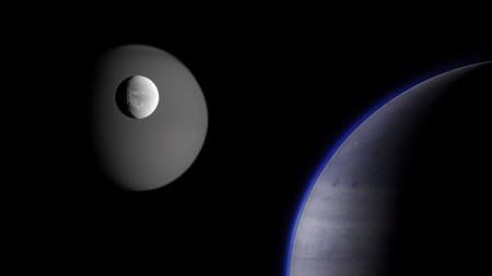 Planets and galaxy, science fiction wallpaper. Beauty of deep space. Billions of galaxy in the...