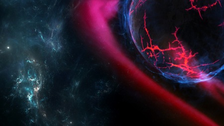 Planets and galaxy, science fiction wallpaper. Beauty of deep space. Billions of galaxy in the universe Cosmic art backgroundの写真素材