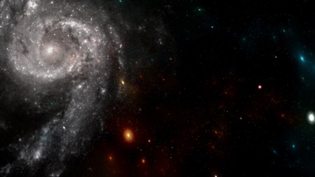 Planets and galaxy, science fiction wallpaper. Beauty of deep space. Billions of galaxy in the universe Cosmic art backgroundの写真素材