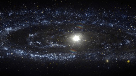 Planets and galaxy, science fiction wallpaper. Beauty of deep space. Billions of galaxy in the...