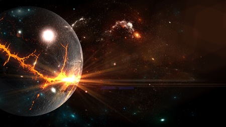 galaxy a system of millions or billions of stars, together with gas and dust, held together by gravitational attraction.の写真素材