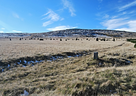 Lucni hora hill in Krkonoseの写真素材