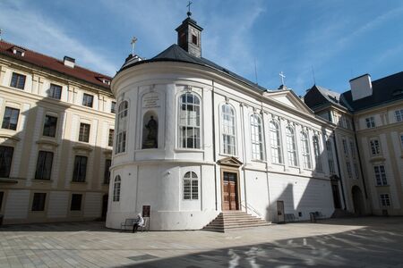 Kaple sv. Krize chapel on Prazsky hrad in Praha city in Czech republic