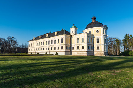Beautiful Kravare castle near Opava city in Czech republicのeditorial素材