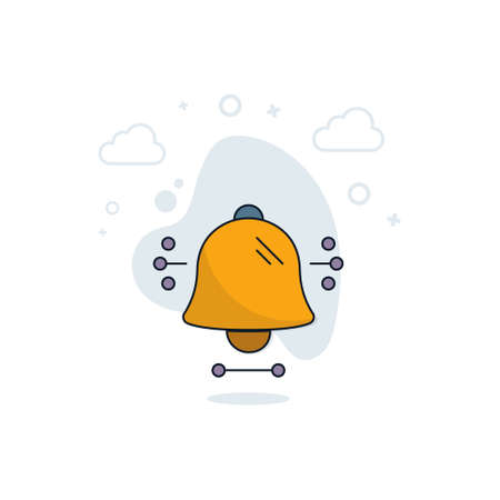 smart alarm icon .vector illustration.smart alarm color icon conceptのイラスト素材
