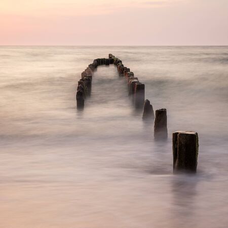 Tranquility of the Baltic seaの写真素材