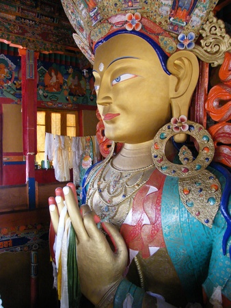 Buddha statue in Ladakh, Himalayaのeditorial素材