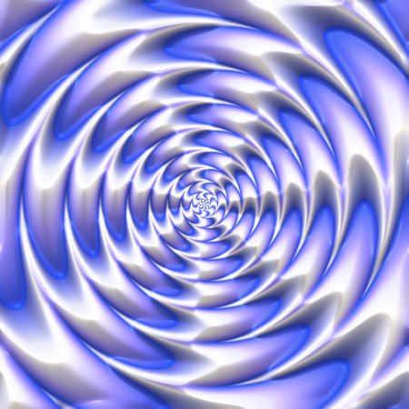 Abstract psycho 3d funnel in light blue.