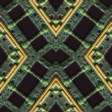 Computer or electronics technology seamless background. Abstract illustration.