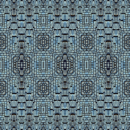 Kaleidoscope abstract background. Seamless pattern. Stone pavement or cobblestones.の写真素材