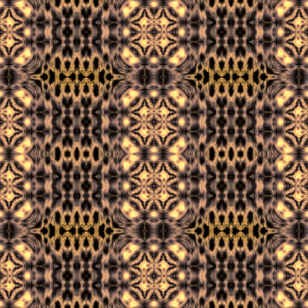 Kaleidoscope abstract background. Seamless pattern. Based on leopard fur.