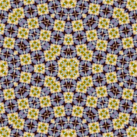 Kaleidoscope abstract background. Seamless pattern. Rose flower petal.