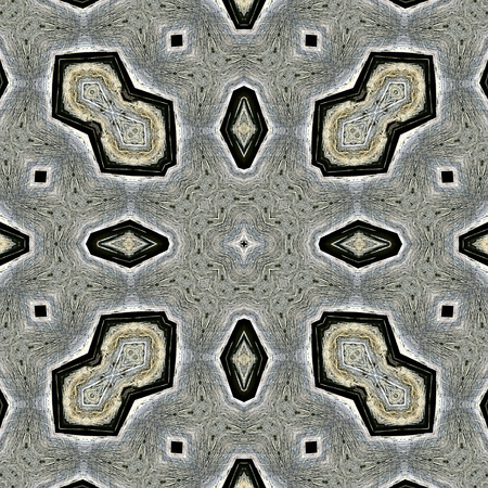 Kaleidoscope abstract background. Seamless pattern. Based on surface of old wooden beam. Fantasy...