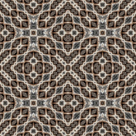 Natural wooden seamless texture or pattern, fantasy shapes out of bark of a tree. Background or wallpaper.の写真素材