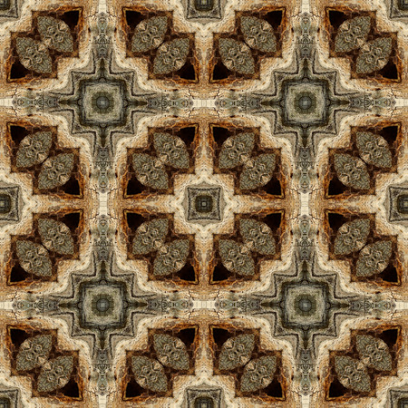 Natural wooden seamless texture or pattern, fantasy shapes out of bark of a tree. Background or wallpaper.の写真素材