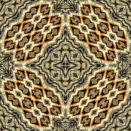 Natural wooden seamless texture or pattern, fantasy shapes out of bark of a tree. Background or wallpaper.の写真素材