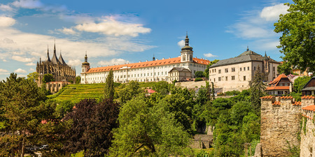 Famous historical panorama of Kutna Hora, the historical city near Prague, Czech Repubic, Europeのeditorial素材