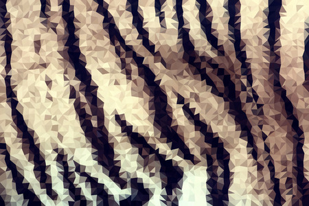 Abstract low poly animal leopard fur pattern. Nature vector background or pattern.のイラスト素材