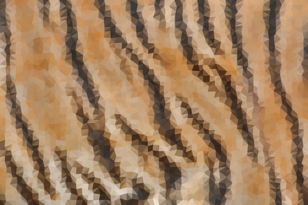 Abstract low poly animal leopard fur pattern. Nature vector background or pattern.のイラスト素材