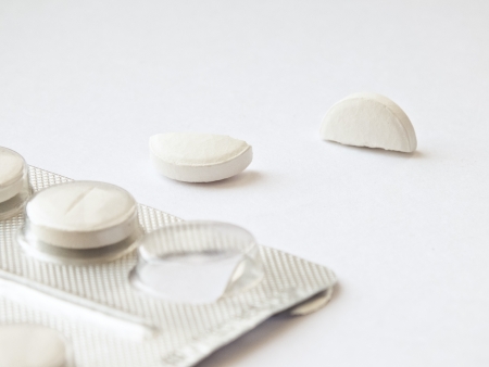  Pills on a whiteの写真素材
