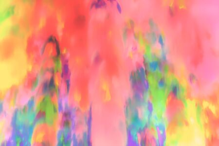 acryl art neon colurs in the fogの写真素材