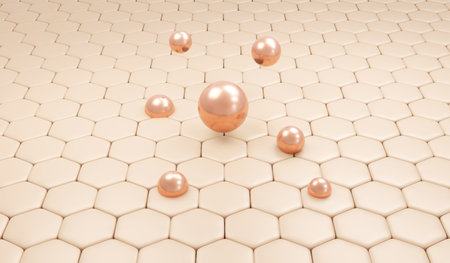 3d rendering of serum cream and vitamin drop on closeup skin cell layer for cosmetic advertise. 3D Render illustration.の写真素材