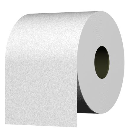 Perfect roll of toilet paperの写真素材