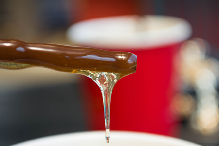 honey blur backgroundの写真素材