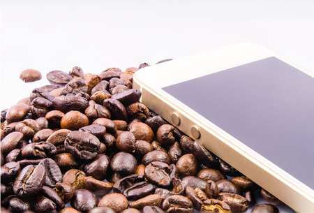 coffee bean isolateの写真素材